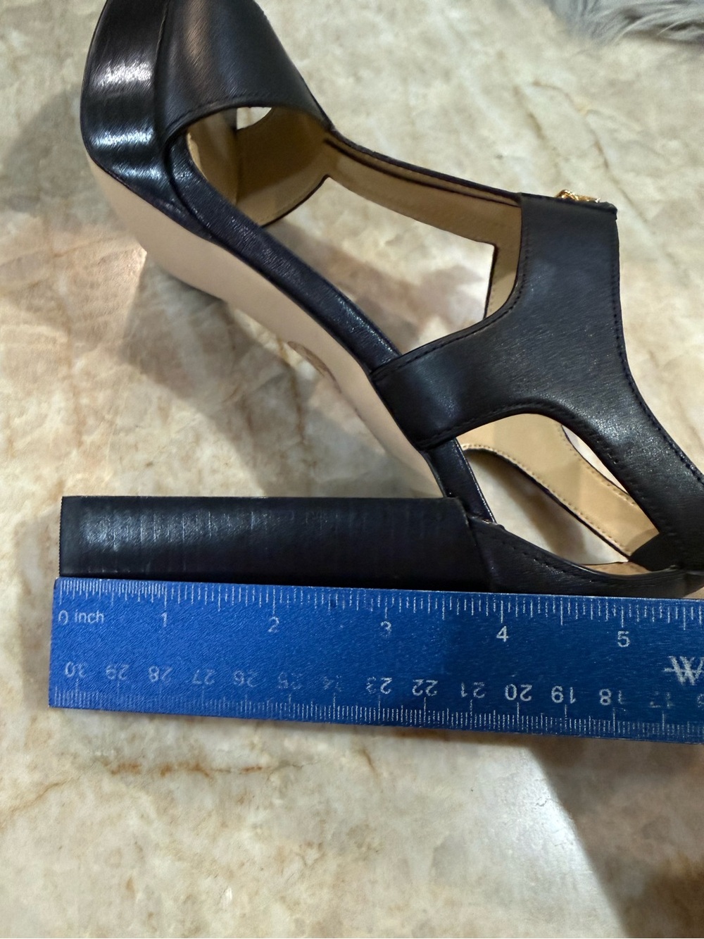 MICHAEL Michael Kors Women's Berkley Mid Platform T-Strap Sandals - Picture 11 of 12